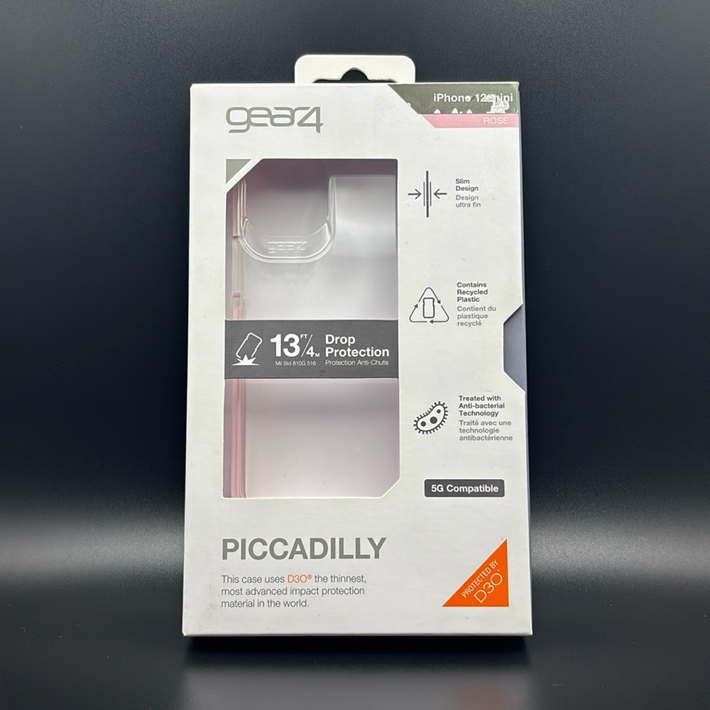 📱 Gear4 Piccadilly iPhone 12 Mini Case - Rose (New, Box Damage)